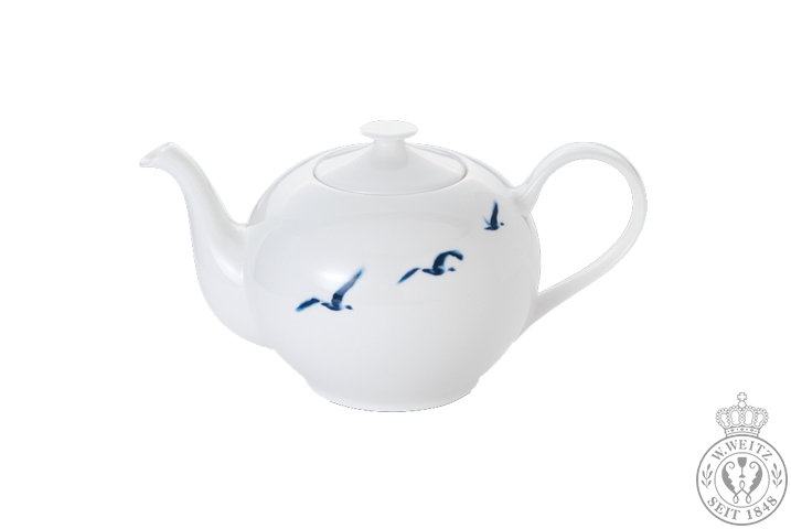 Dibbern Blue Birds Teekanne rund 1,30ltr.