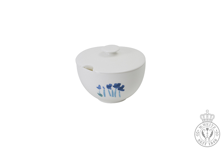 Dibbern Impression Blume Blau Zuckerdose rund 0,25ltr.