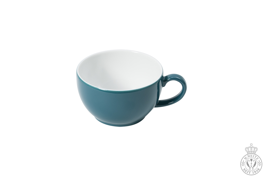 Dibbern Solid Color petrol Cappuccino-Obertasse