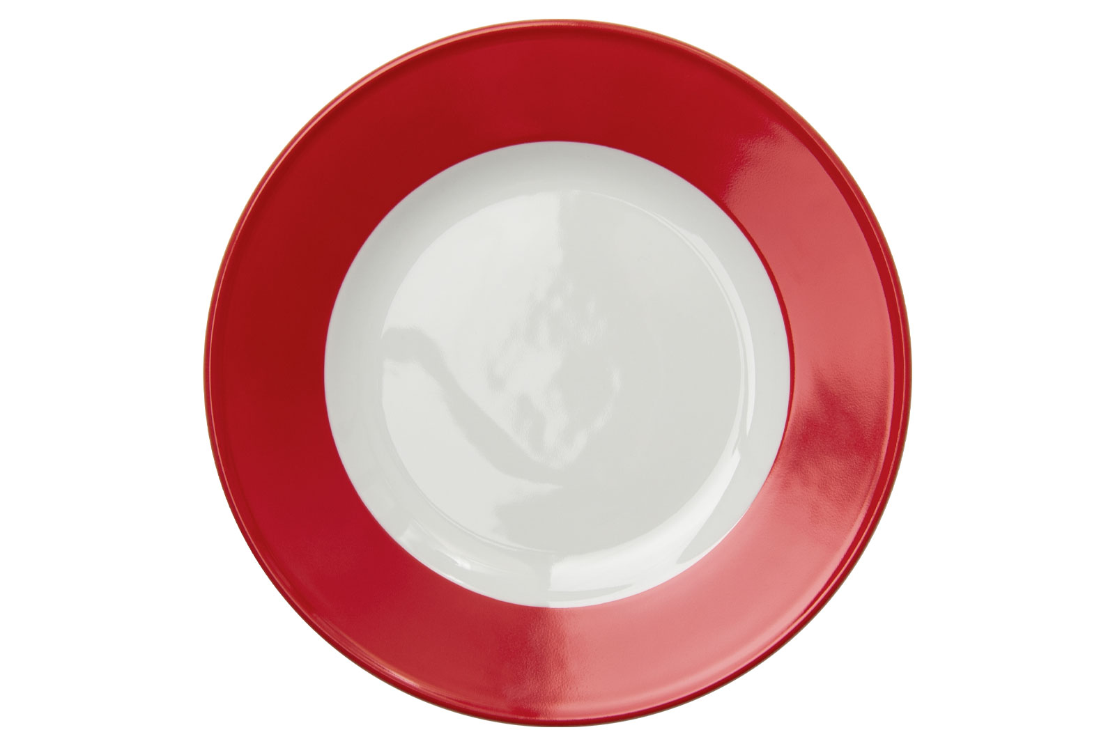 Dibbern Solid Color rot Frühstücksteller 21cm Fahne