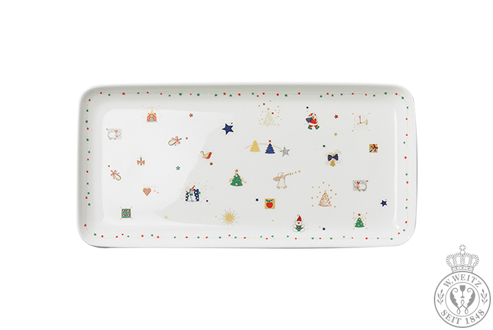 Dibbern Santa Claus Platte 15x32cm