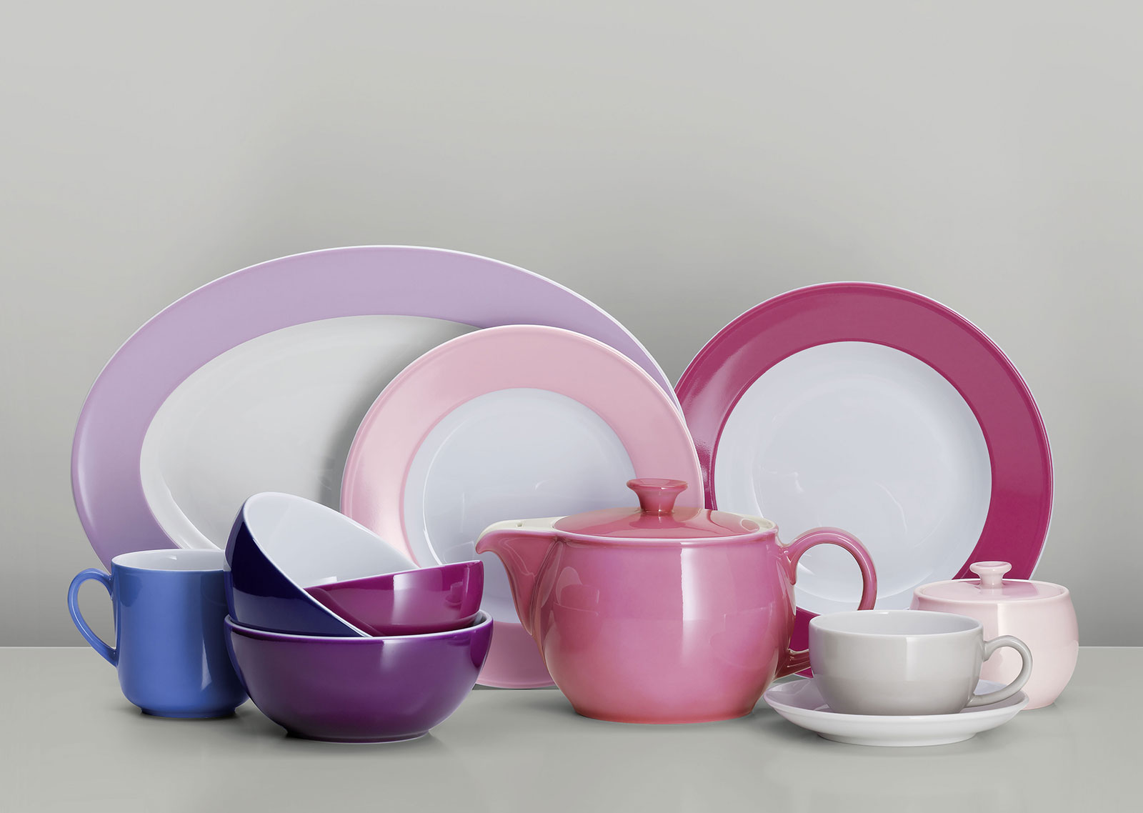 Dibbern Solid Color flieder Schale 1,25ltr. 20cm