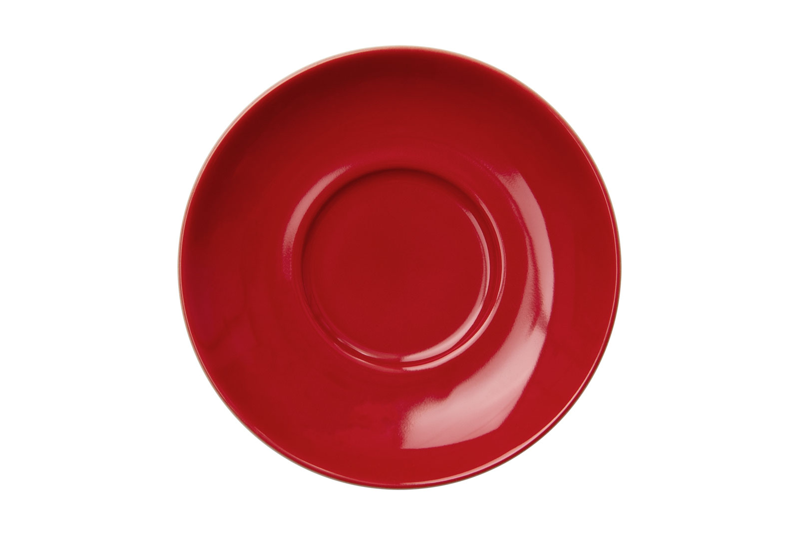 Dibbern Solid Color rot Cappuccino-Untertasse