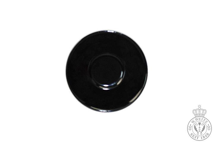 Dibbern Solid Color schwarz Espresso-Untertasse rund