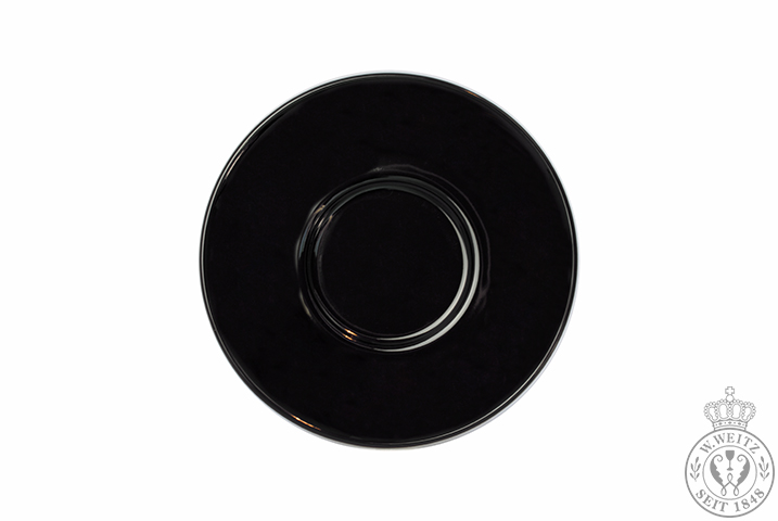 Dibbern Solid Color schwarz Cappuccino-Untertasse