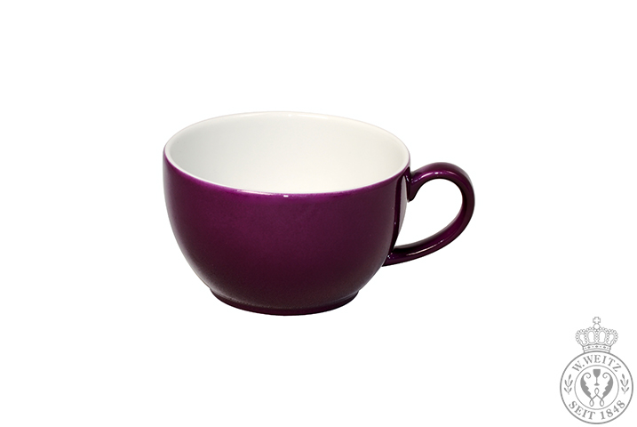 Dibbern Solid Color pflaume Cappuccino-Obertasse