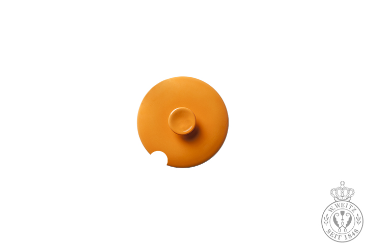Dibbern Solid Color orange Deckel für Zuckerdose