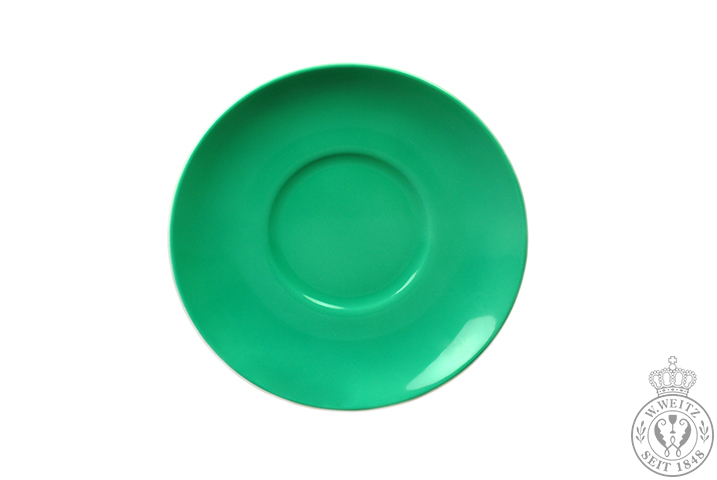 Dibbern Solid Color smaragd Cappuccino-Untertasse