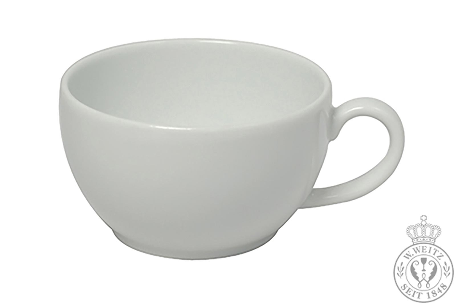 Dibbern Solid Color weiß Cappuccino-Obertasse