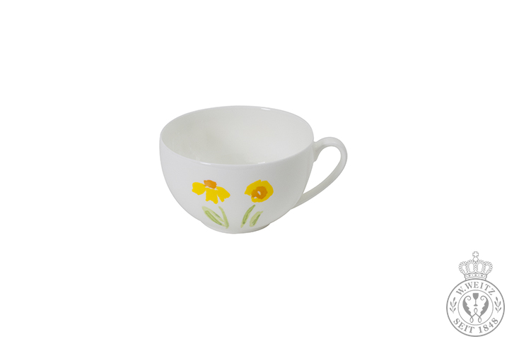 Dibbern Impression Blume Gelb Kaffee-Obertasse rund 0,25lt r.