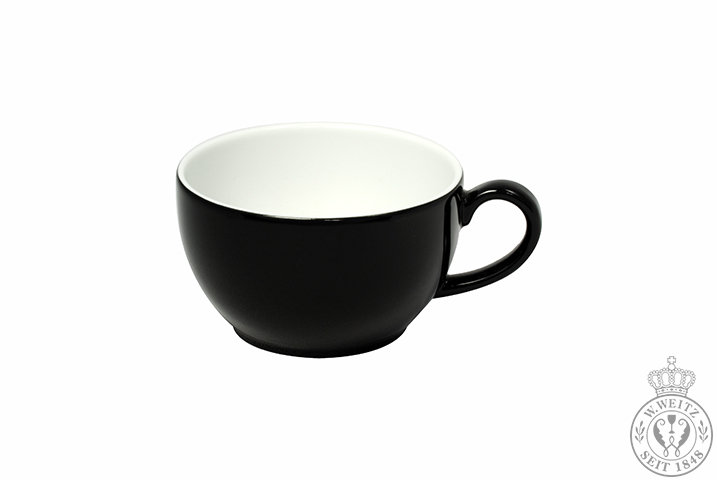 Dibbern Solid Color schwarz Cappuccino-Obertasse