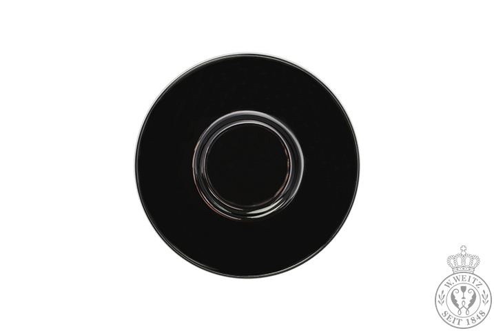 Dibbern Solid Color schwarz Kaffee-Untertasse