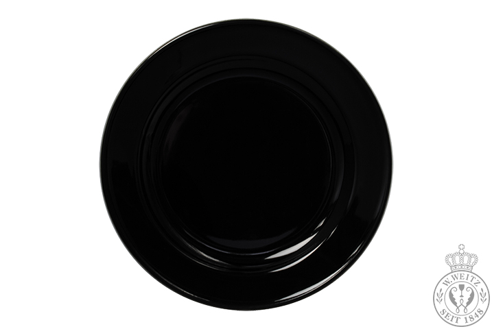 Dibbern Solid Color schwarz Frühstücksteller 19cm Voll Dekor
